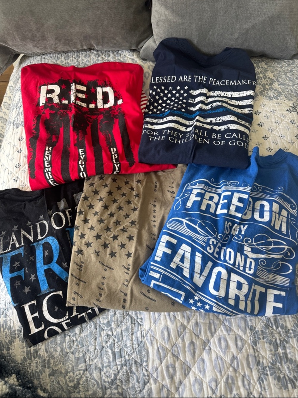 Freedom Graphic Tee - Blue